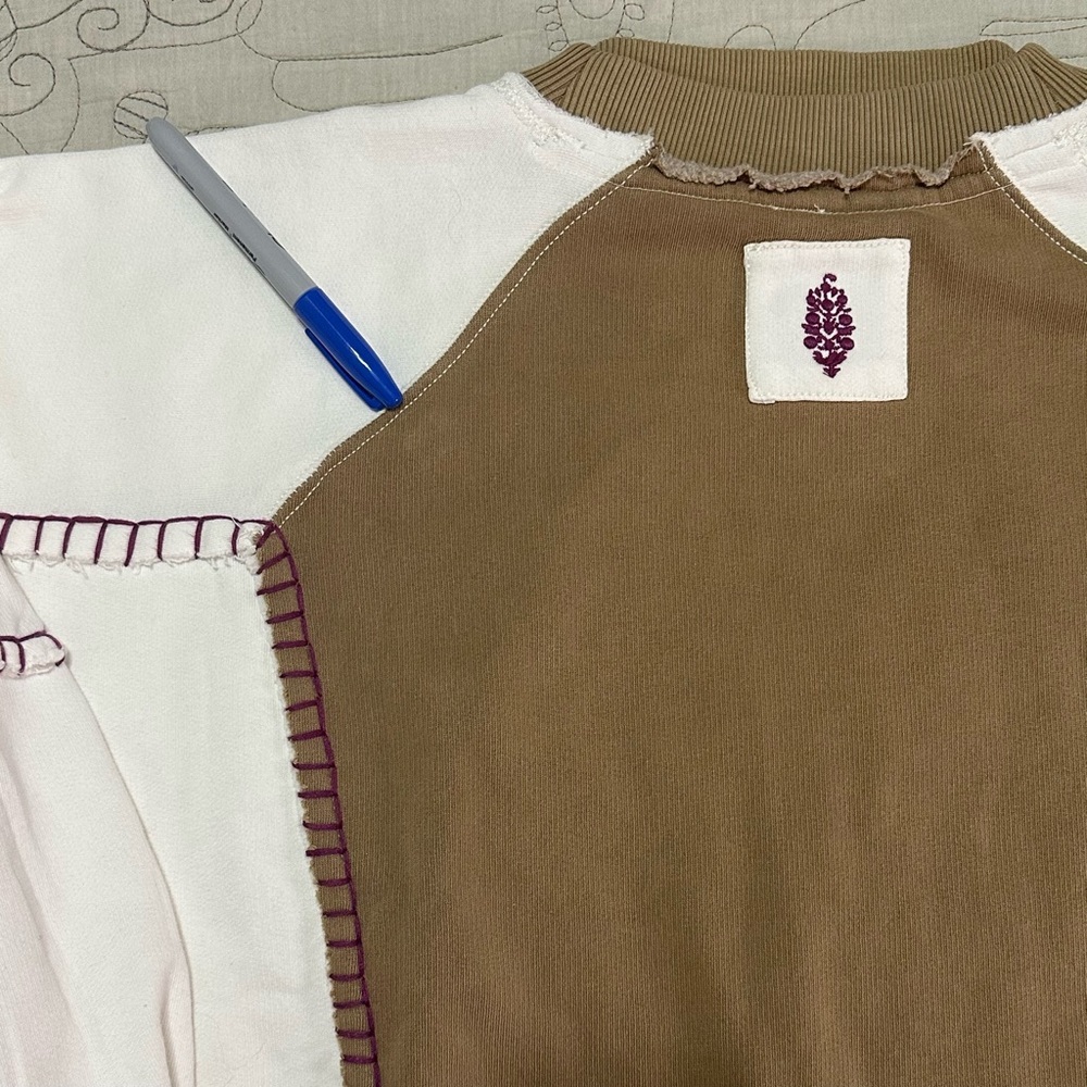 NWT FP Movement Double Header Graphic Crew XS Fer… - image 14